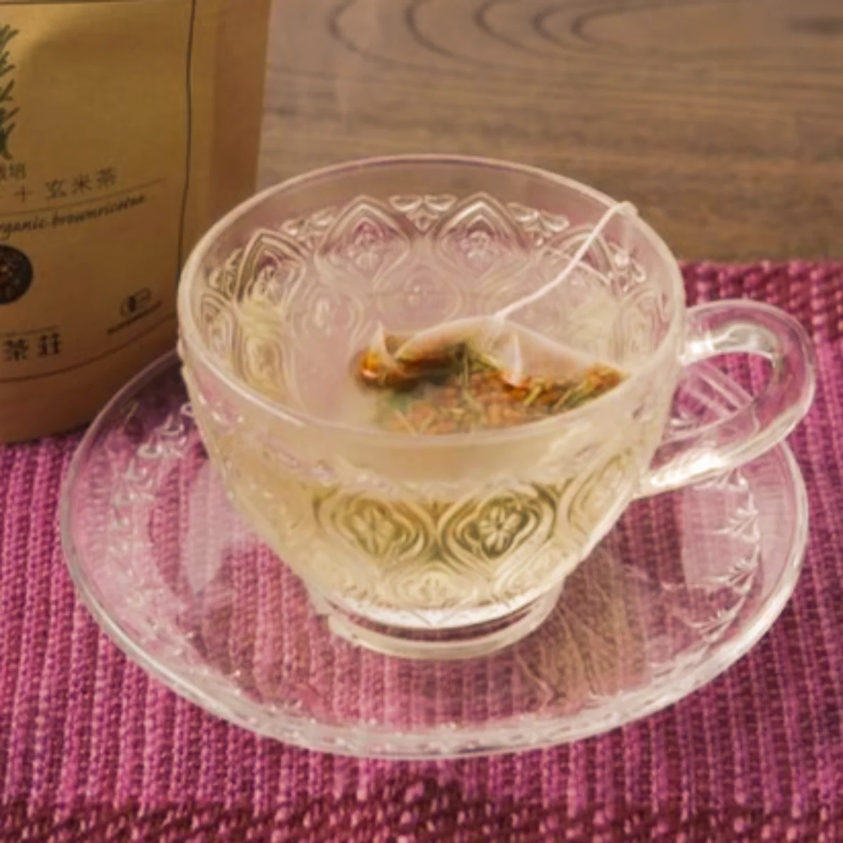 Organic Rosemary & Brown Rice (Genmaicha) Tea, 0.84 oz - Image 4