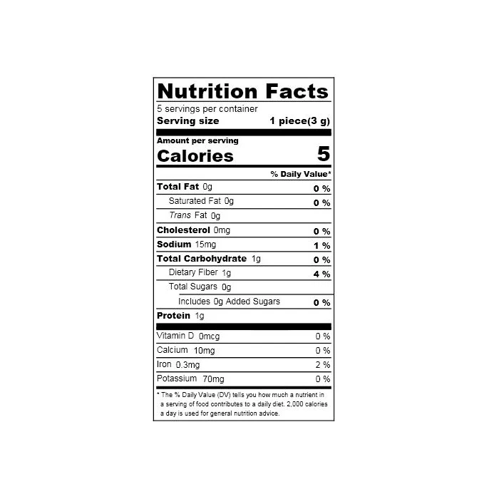 Roasted Nori Seaweed 4 Sheets, 0.42 oz - Image 6